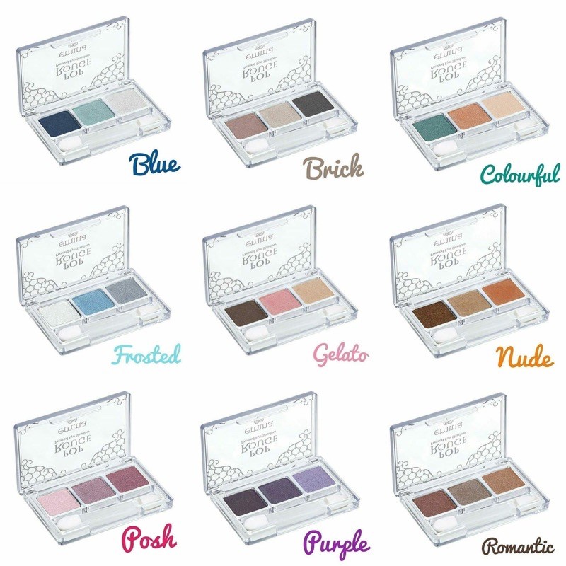 EMINA POP ROUGE PRESSED EYESHADOW PALETTE 3 COLORS