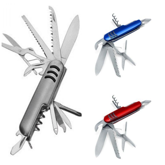 Pisau Camping Lipat Multifungsi 11in1 Mini Folding Knife Tools