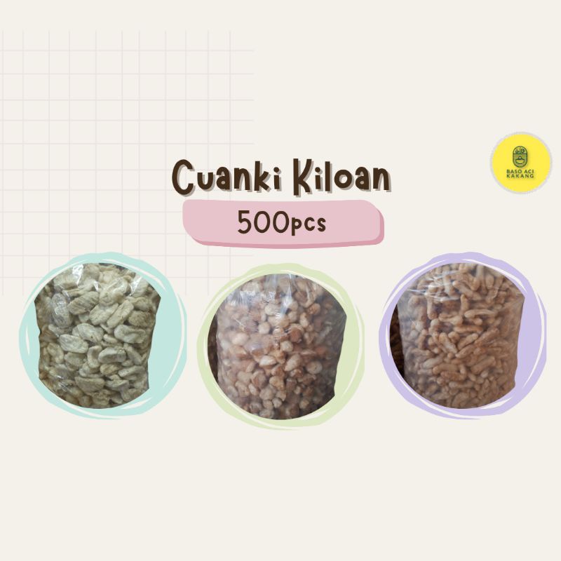 CUANKI KERING KILOAN isi 500 pcs TOPPING Baso Aci Seblak CUANKI (BACA DESKRIPSI BOX)