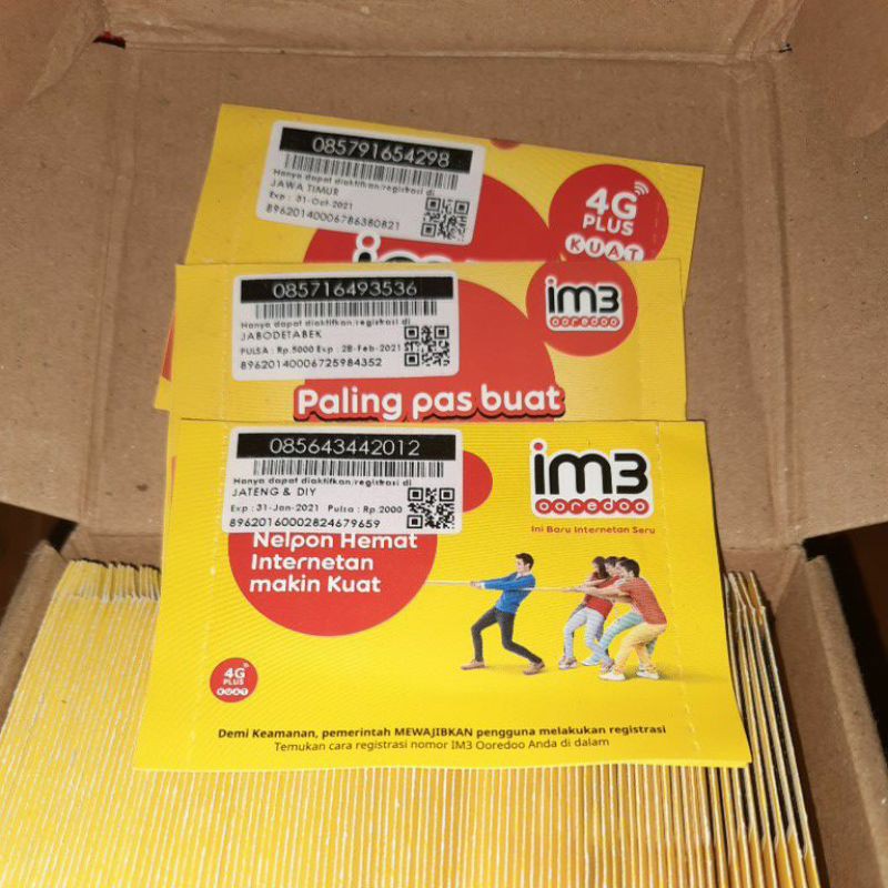 GROSIR KARTU INDOSAT OOREDOO IM3 0K MURAH NASIONAL..