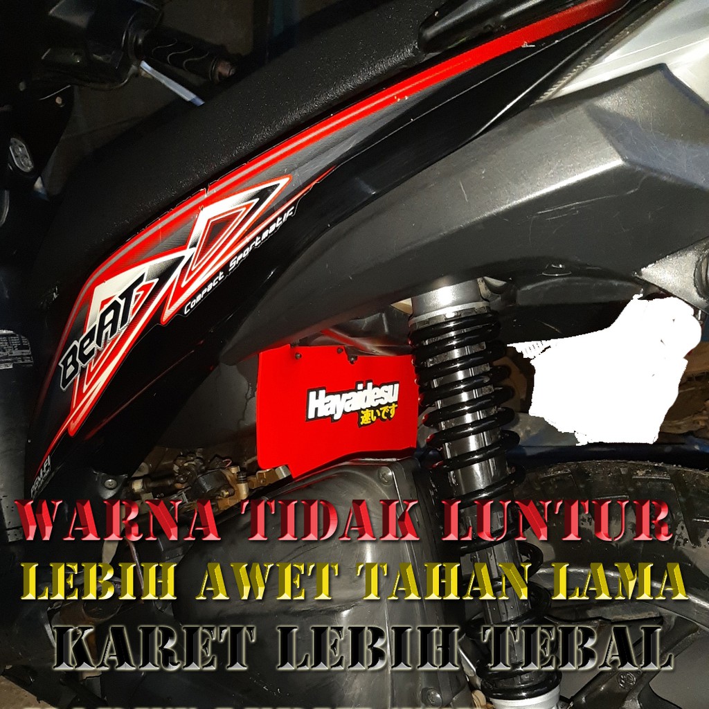 Honda Beat Fi, Beat ESP, Vario 110- Kepet Mud Flap Motor Aksesoris Bahan Karet lebih Tebal, Lebih Aw
