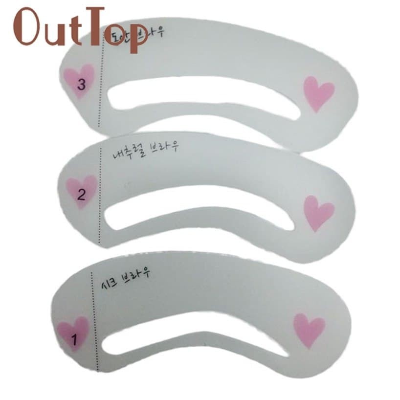 3 Styles Eyebrow Stencils (3pcs)