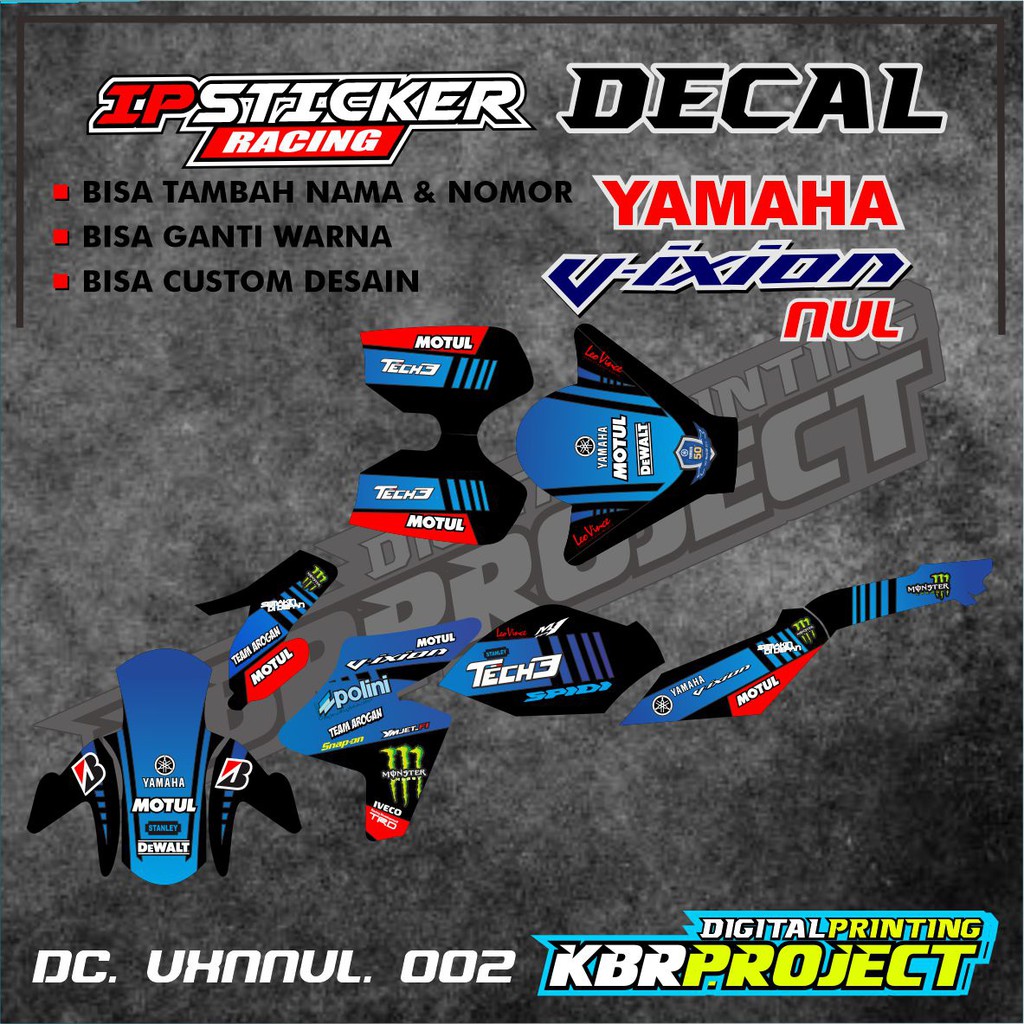 VIXION NVL Decal Sticker - Decal stiker Full Body VIXION NVL ip. 002 BISA CUSTOM