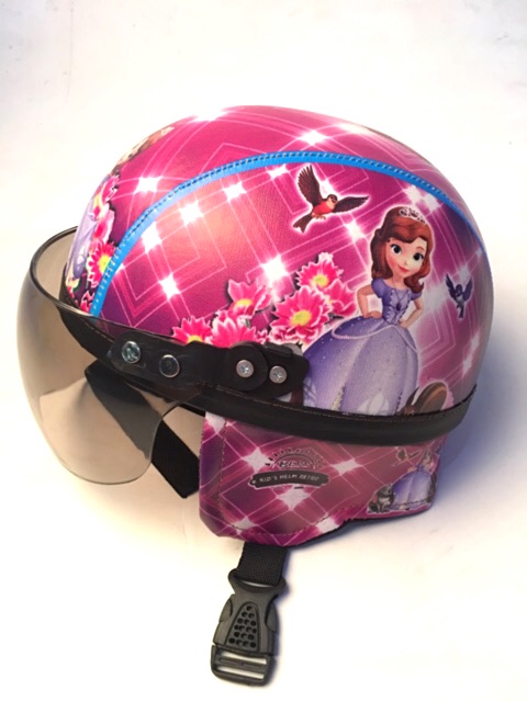 BESS - HELM RETRO ANAK HIGH QUALITY PRINTING MOTIF SHOFIA