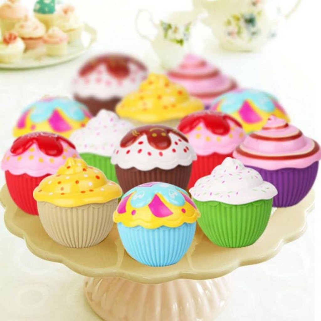 Paket 3pcs Mini Cupcake Princess Surprise Doll Mainan Anak Perempuan Unik Berubah