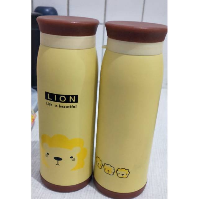 Botol Minuman Termos karakter 450 ml lion