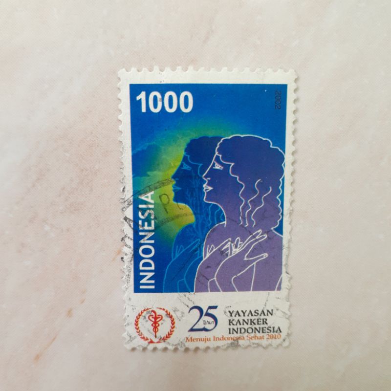 

Perangko Indonesia 25 Tahun Yayasan Kanker Indonesia Tahun 2002 - 1pcs