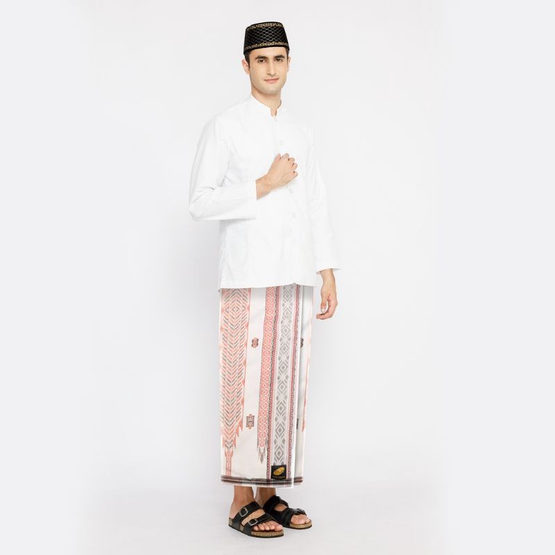 SARUNG ATLAS SUPER PREMIUM 970 A.09 JGK PUTIH CREAM