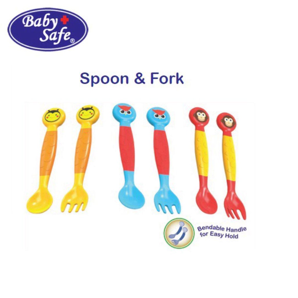 BABY SAFE FORK &amp; SPOON / BABY SAFE