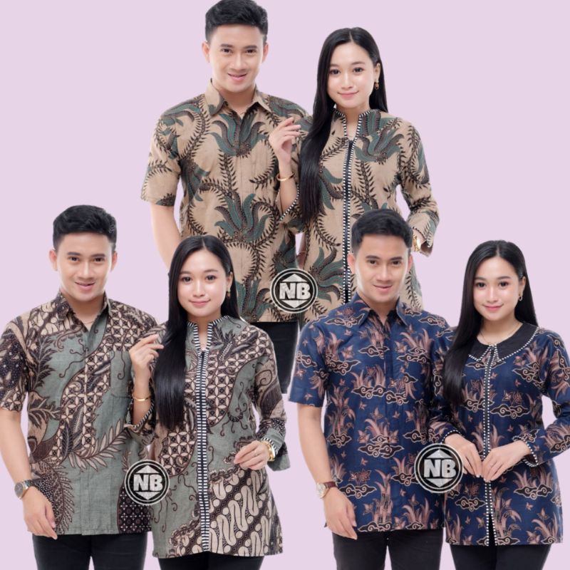 Maura Couple - Sania Ruffle Batik Couple Ori Ndoro Jowi DNT Garansi Termurah Shopee -