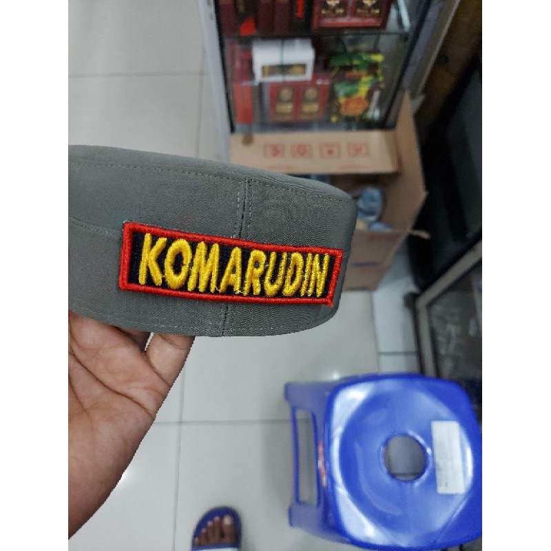 TOPI KOMANDO HIJAU HITAM POL PP