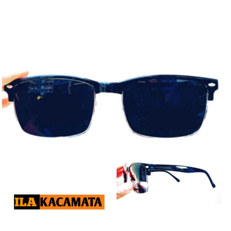 kacamata sunglasses kotak hitam original murah gender wanita dan pria