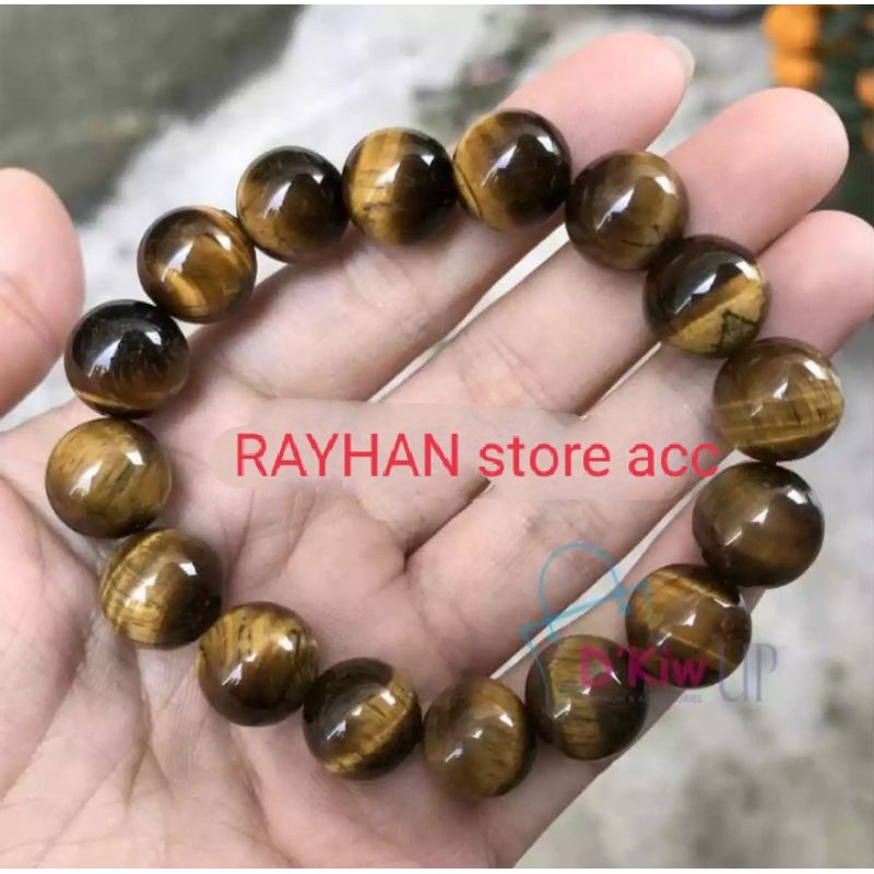 Gelang batu natural tiger eye atau Biduri sepa Gelang kesehatan terapi pria wanita