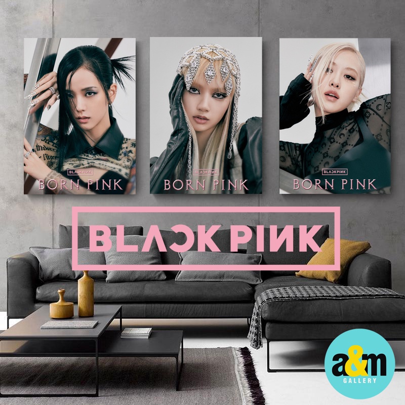 Poster Kayu BLACKPINK BORN PINK VERSION Hiasan Dinding Kamar K-POP I Pajangan Dinding Kamar K-POP Wall Decor Kamar - A&amp;M