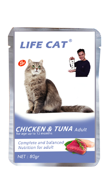 LIFE CAT Pouch 85gr Wet Cat Food / Makanan Kucing Basah 85Gr