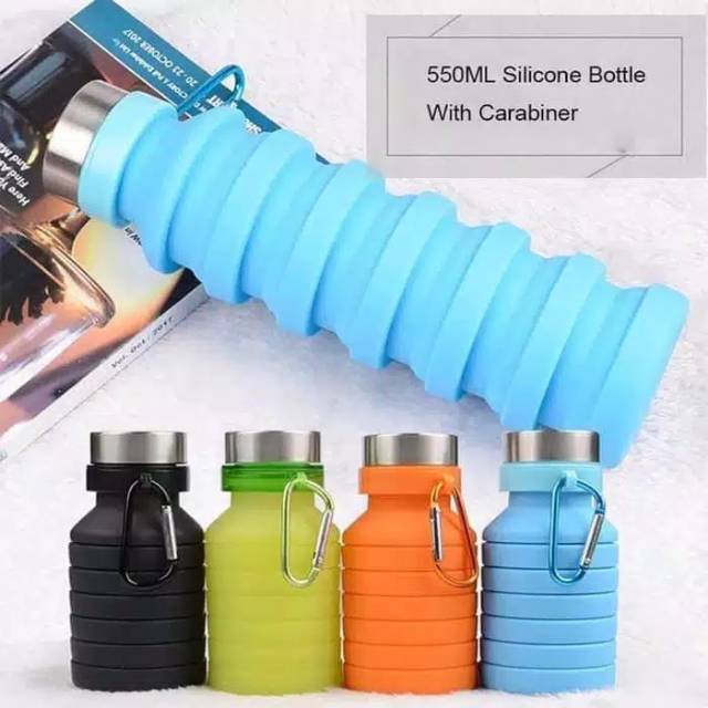 Jual Botol Minum Ml Gym Folding Silicone Bottle Indonesia Shopee Indonesia