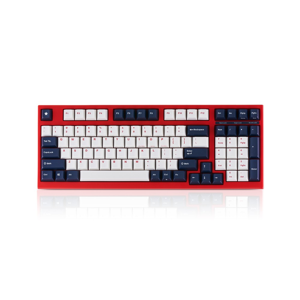 Leopold FC980M White Blue Star Mechanical Gaming Keyboard