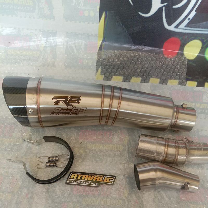 BEST SALE KNALPOT RACING R9 H2 +SLIPON FOR CBR 250R CBU THAILAND NINJA 250NEW NINJA 250FI OLD NINJA