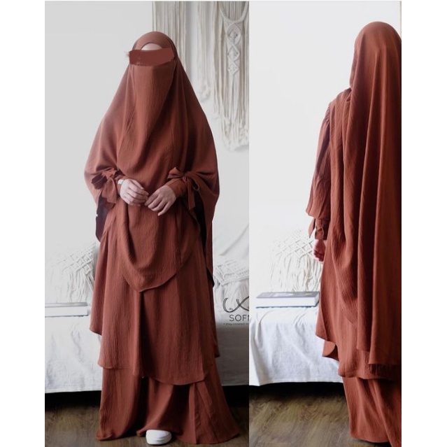 Sofni Lana series brown rust by sofni FK French Khimar