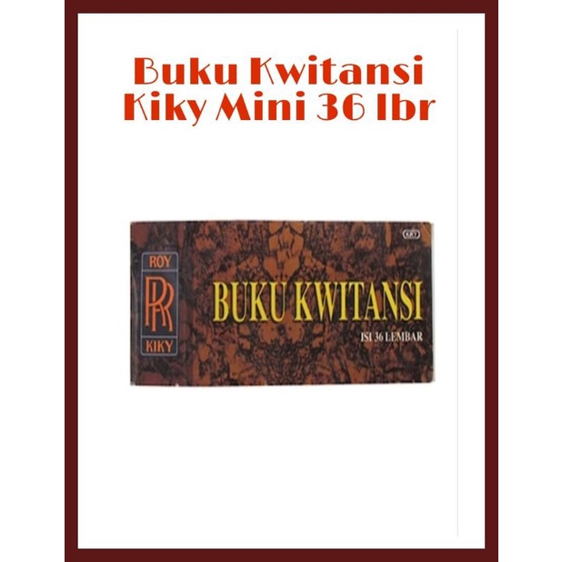 

Buku Kwitansi Kiky Mini 36 lbr