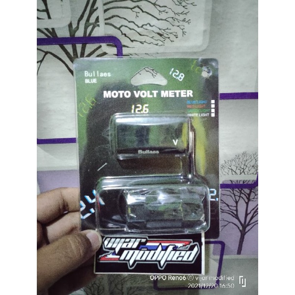 VOLT METER / VOLT METER AKI MOTOR / VOLT METER DAYA AKI / VOLT METER BULLAES / ALAT UKUR AKI MOTOR