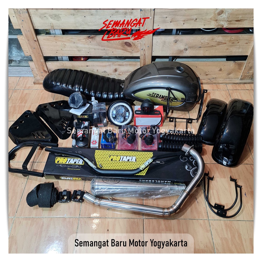 sparepart scrambler megapro mono , tiger, scorpio, byson, bajaj , thunder the best