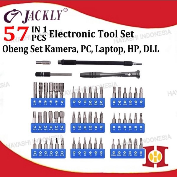 Obeng Set 57 in 1 Magnet Service Kamera PC Computer Laptop Handphone