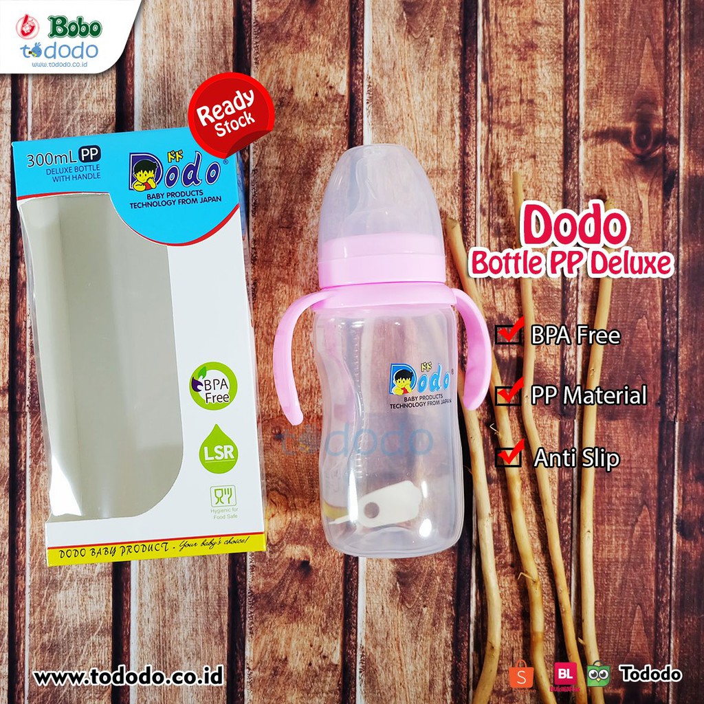 Dodo Botol PP Deluxe With Handle 300 ml / Botol Susu