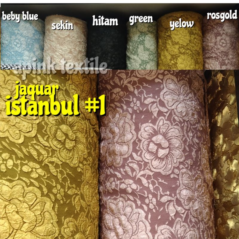 kain jaquar embos shtirite -  istanbul  motif timbul - jaguar kringkle embos shtrite