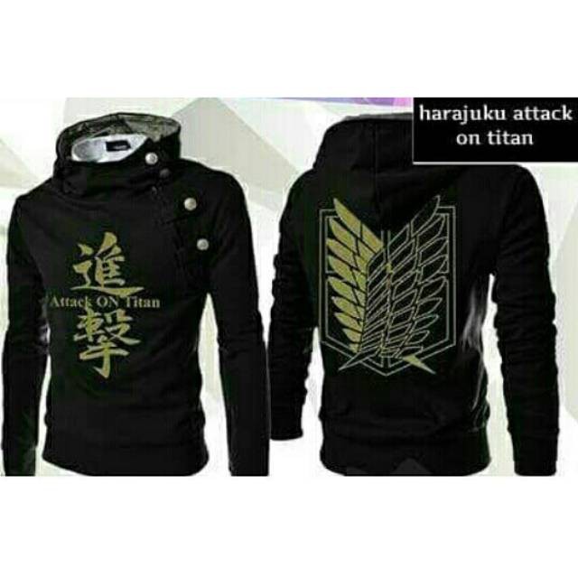 JAKET HARAJUKU TITAN AOT / JAKET ANIME / JAKET BANDUNG