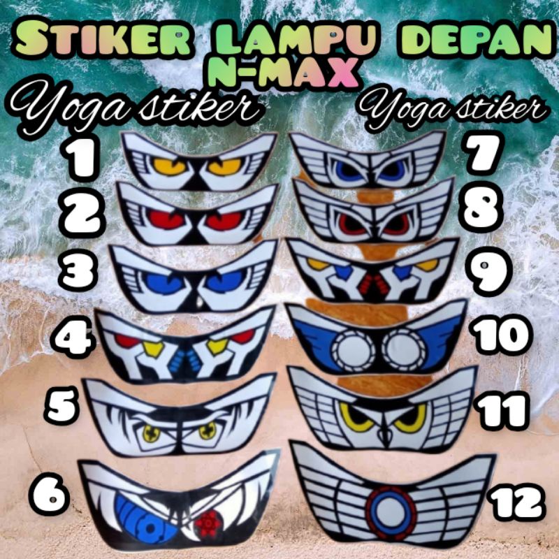 CUTTING STIKER LAMPU VARIASI N MAX OLD