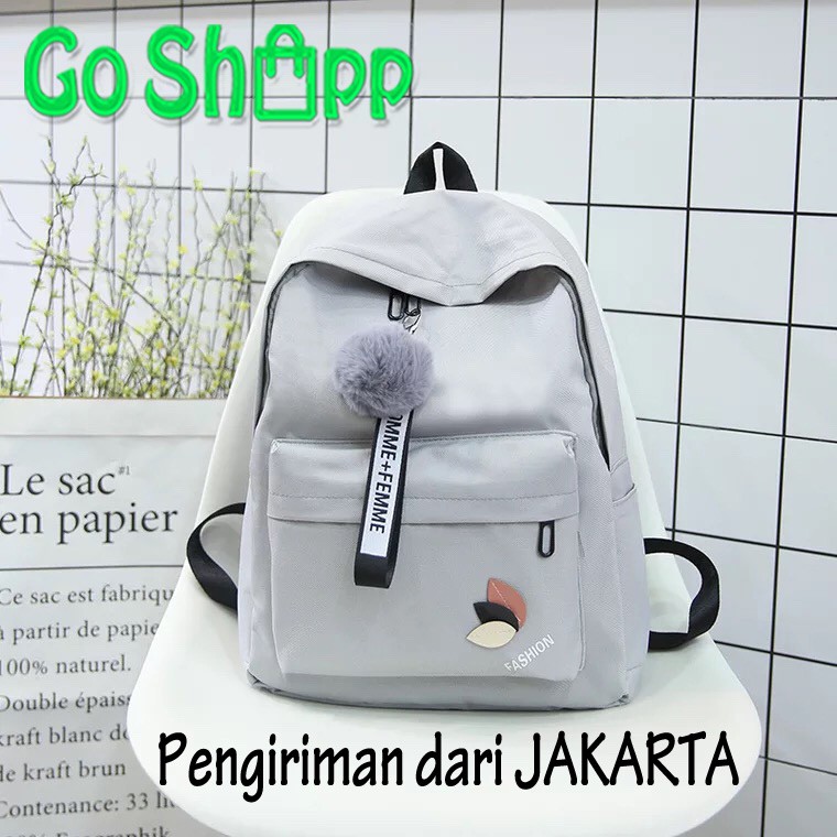 Tas Backpack Wanita Import High Quality - Tas Backpack Import - Tas Ransel Wanita - Tas Wanita Terbaru - Backpack Korea Import - Tas Sekolah Besar - Tas Ransel Sekolah [BK05]