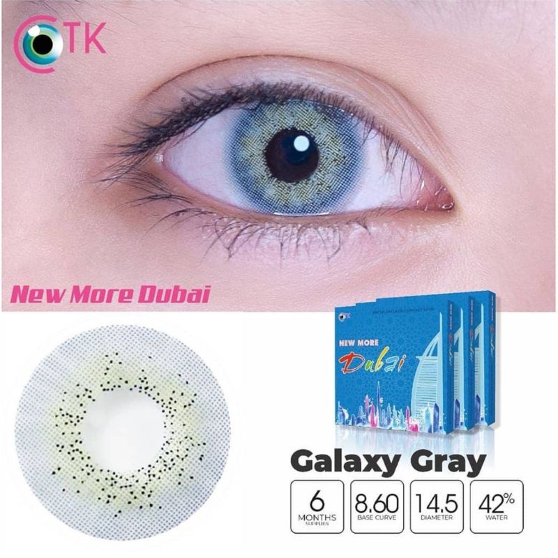 softlens warna Grey Minus dan Normal New More Dubai