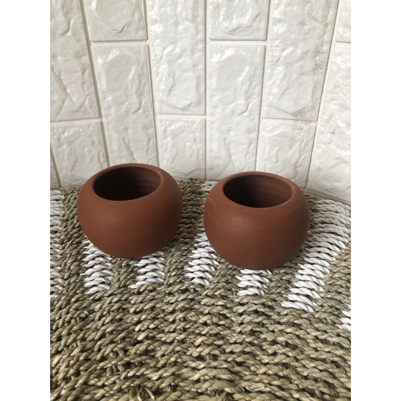 pot mini gendut gerabah/ teracota