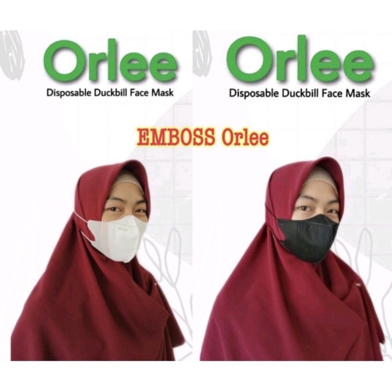 Masker Duckbill Hijab Orlee Box 50pcs