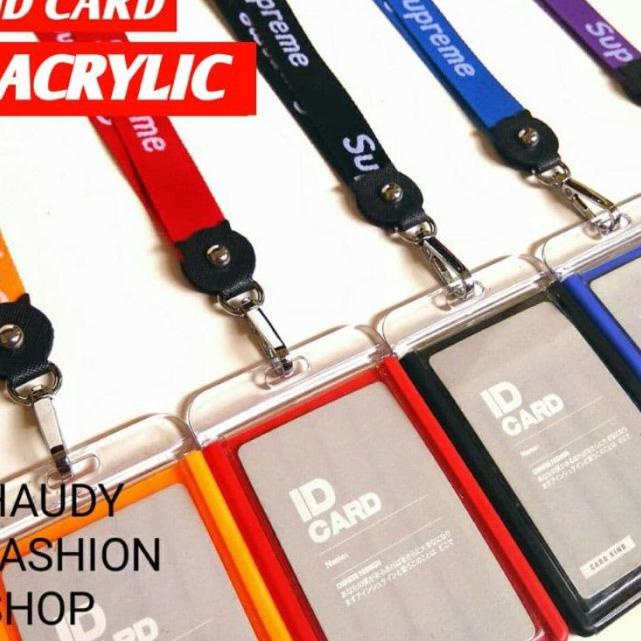 

Name tag ID CARD HOLDER Supreme ACRYLIC / GANTUNGAN NAMA IJ82 Hot Sale O⌒