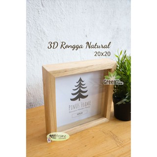 Frame Foto 3d Rongga 15x15 Popup Kayu Pigura Bingkai Frame Minimalis Scrapframe Mahar Shopee Indonesia