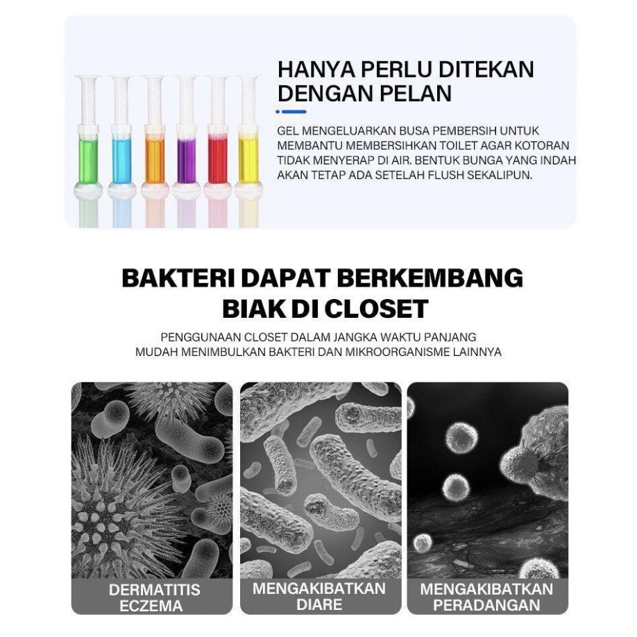 GEL PENGHARUM CLOSET - PARFUME TOILET - STERIL PEWANGI WC - FRAGRANCE GEL TOILET CLEANER KLOSET Image 3