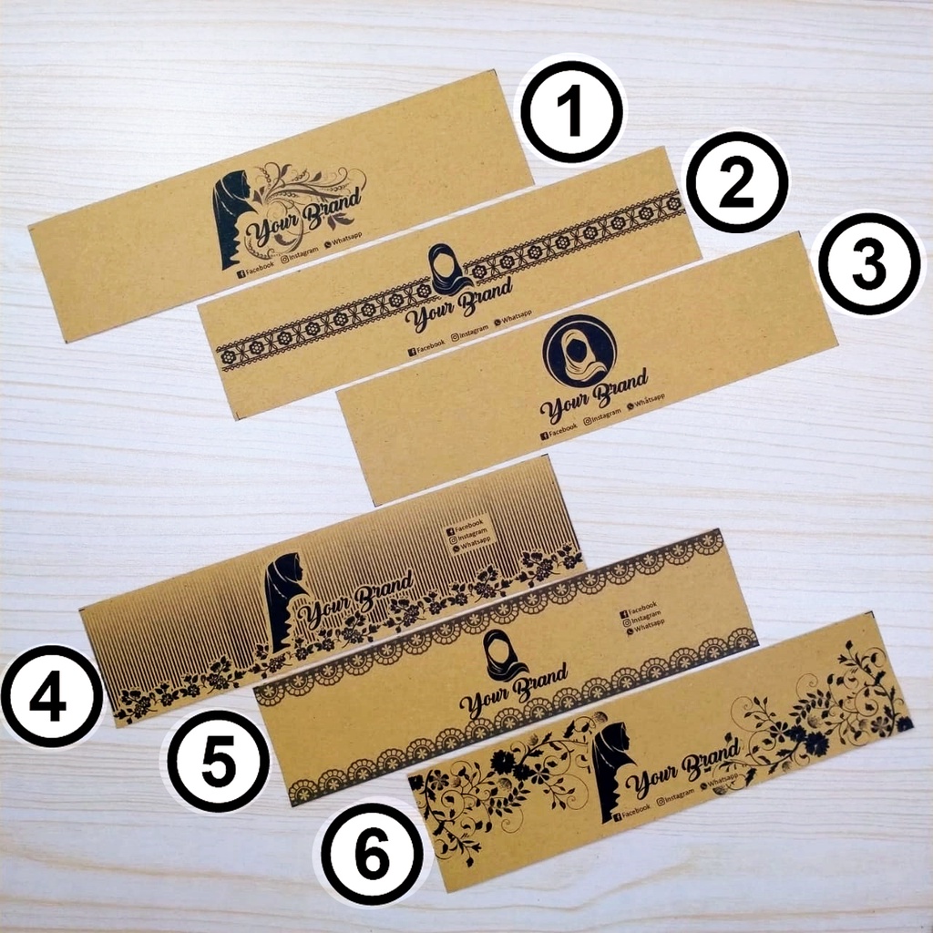 

100 pcs custom Roll Label Hijab / Roll Label Kertas / Roll Label Custom