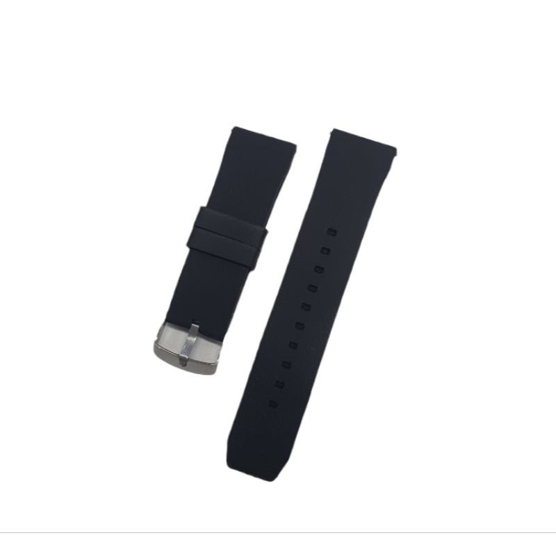 tali jam tangan karet NIXON hitam ukuran 22mm / 24mm strap jam tangan karet murah grosir