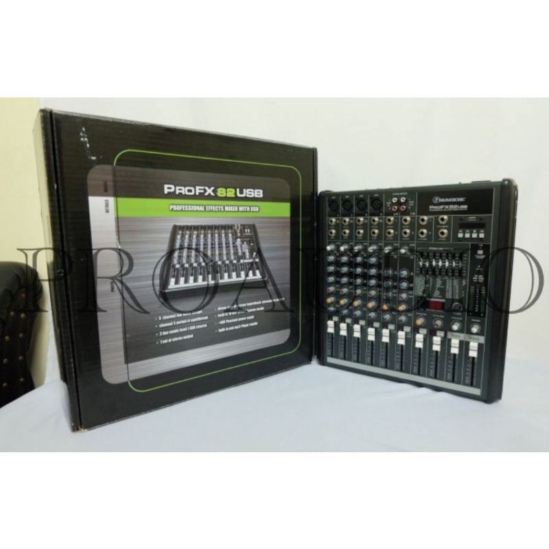 Mixer audio Mackie 8 channel Pro FX 82 USB bluetooth original mackie