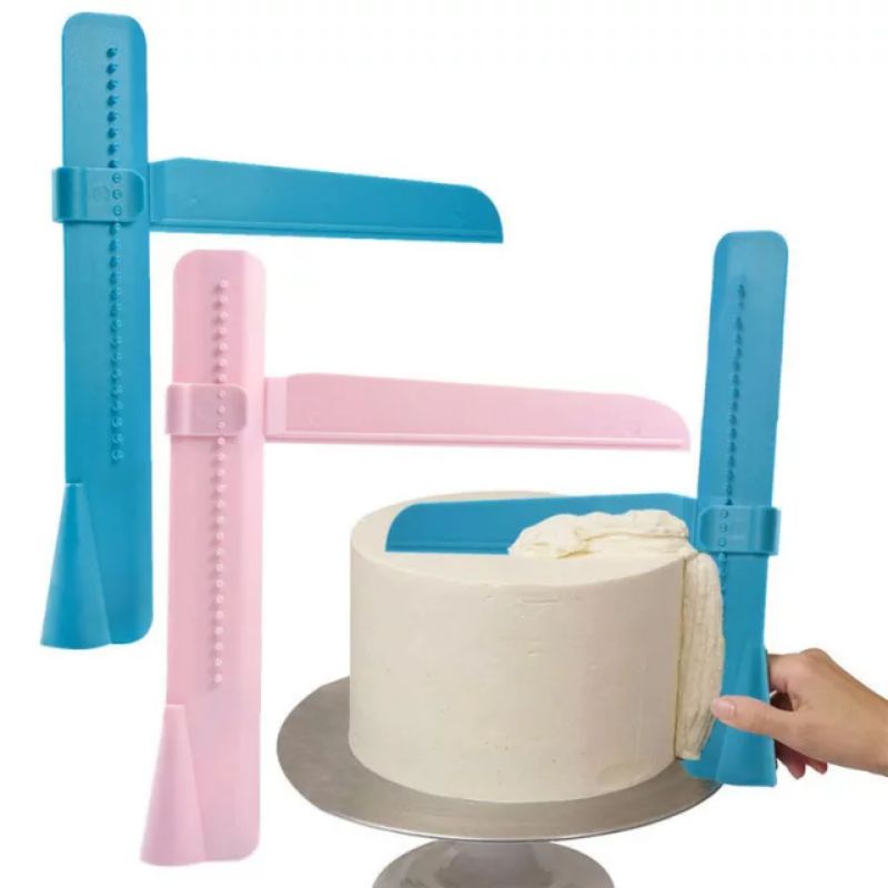 Cake Adjuster Cake Smoother Penghalus Buttercream Scrapper Spatula