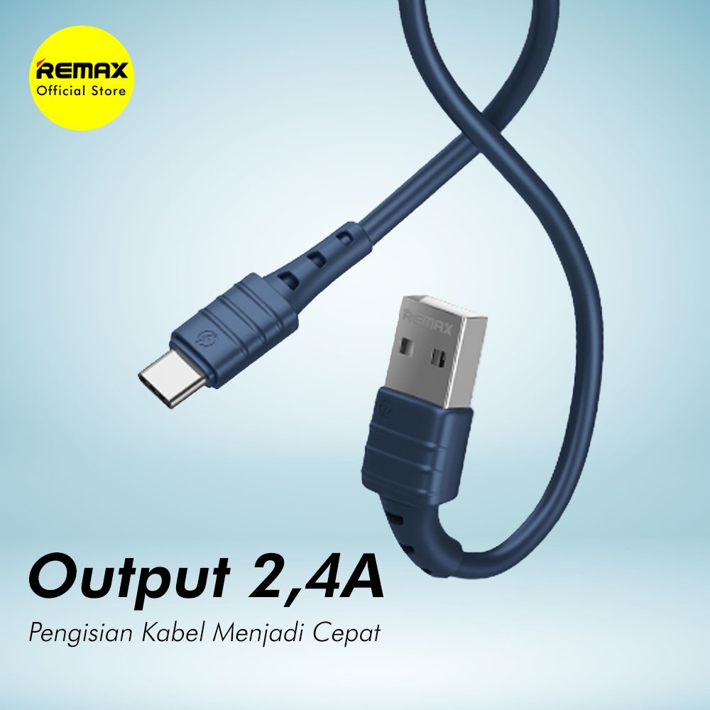 Remax RC-179A Zeron Kabel Data Type C 2.4A Fast Charging Cable USB Charger Original Garansi Resmi