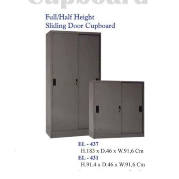 

Cabinet / Lemari Arsip Besi Elite 431 Pintu Sliding Besi Pendek