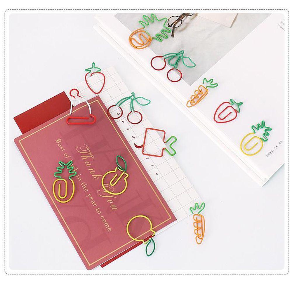 R-flower Paper Clips Silikon Kawaii Flower School Kartun Klip Holder