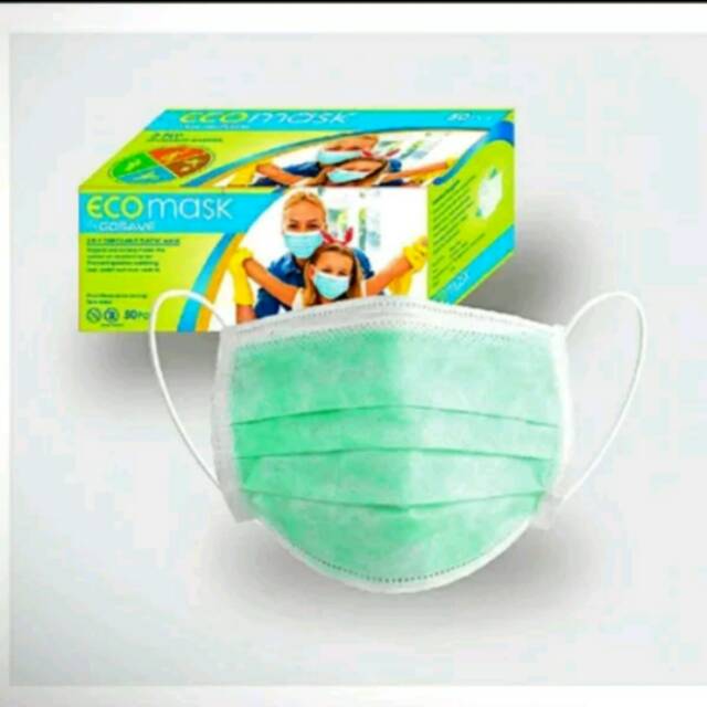 Masker Eco Mask 3 ply (5 pieces per paket)