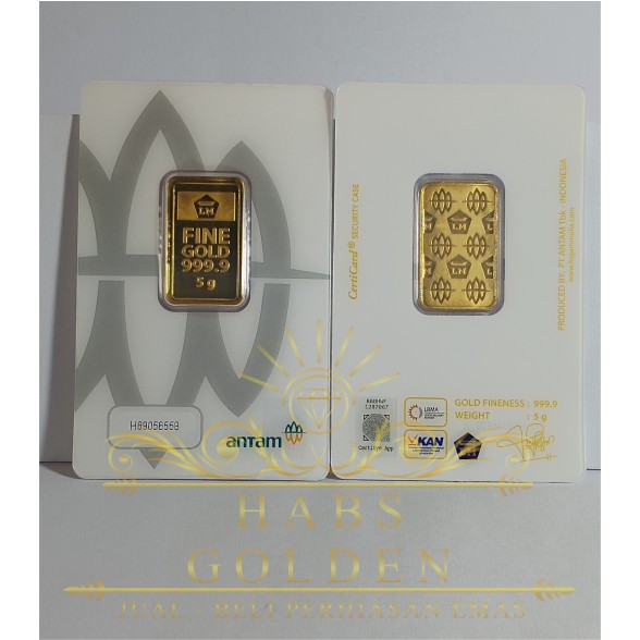 EMAS LOGAM MULIA ANTAM 5 GRAM / ANTAM 5 GRAM / LOGAM MULIA ANTAM