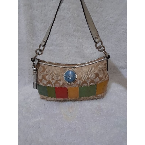 Coach signature shoulder bag || tas coach murah || tas branded murah || tas ketek murah