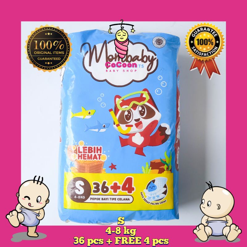 Popok Bayi Mom Baby Mombaby Pants S36 S 36 S36+4 S 36+4 Tipe Celana