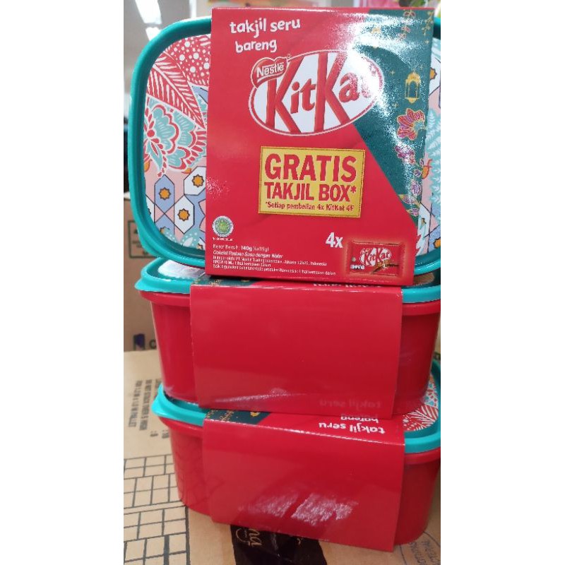 

ready kit kat isi 4bh free box makan
